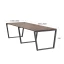 Cтол для переговоров, на V-обазном каркасе 2200x1200x750 RM082-220x120 Дуб Апрельский шоколад/Серый