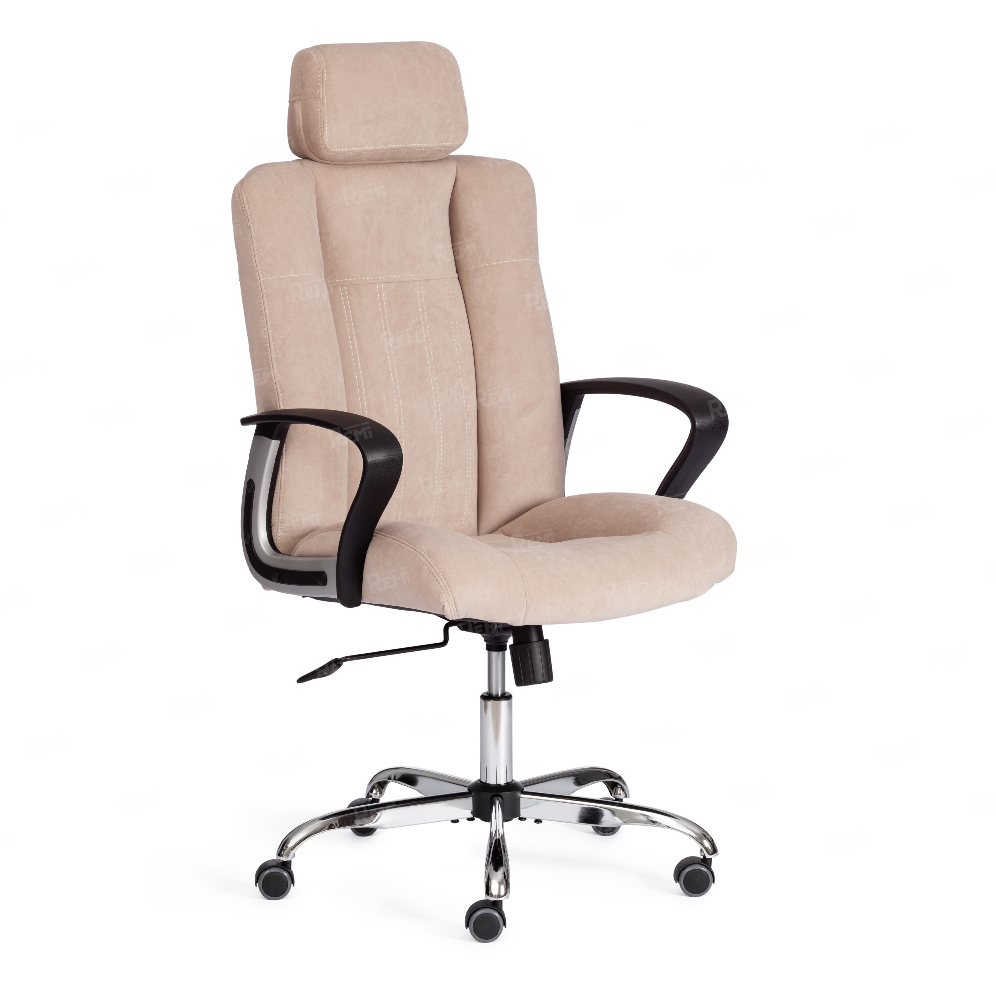 Кресло OXFORD хром Бежевый/Бежевый, Флок (арт. 21164)