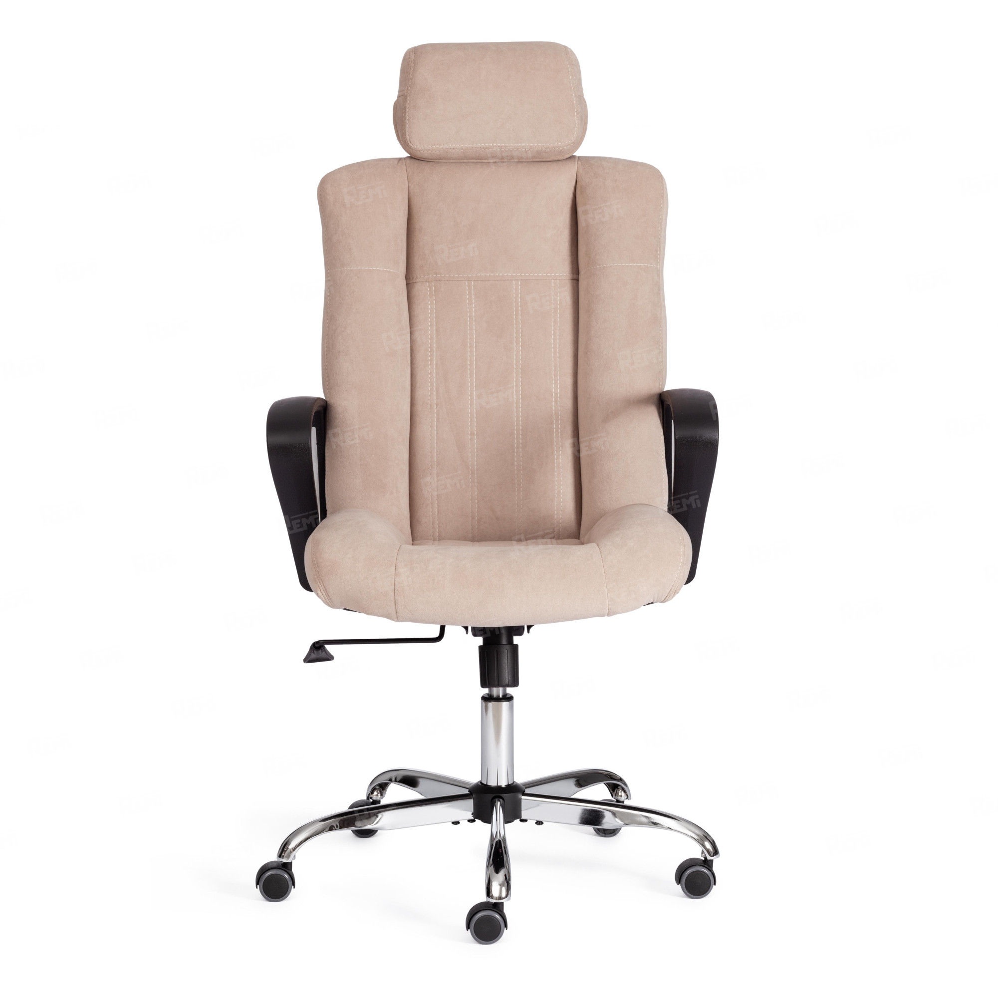 Кресло OXFORD хром Бежевый/Бежевый, Флок (арт. 21164)