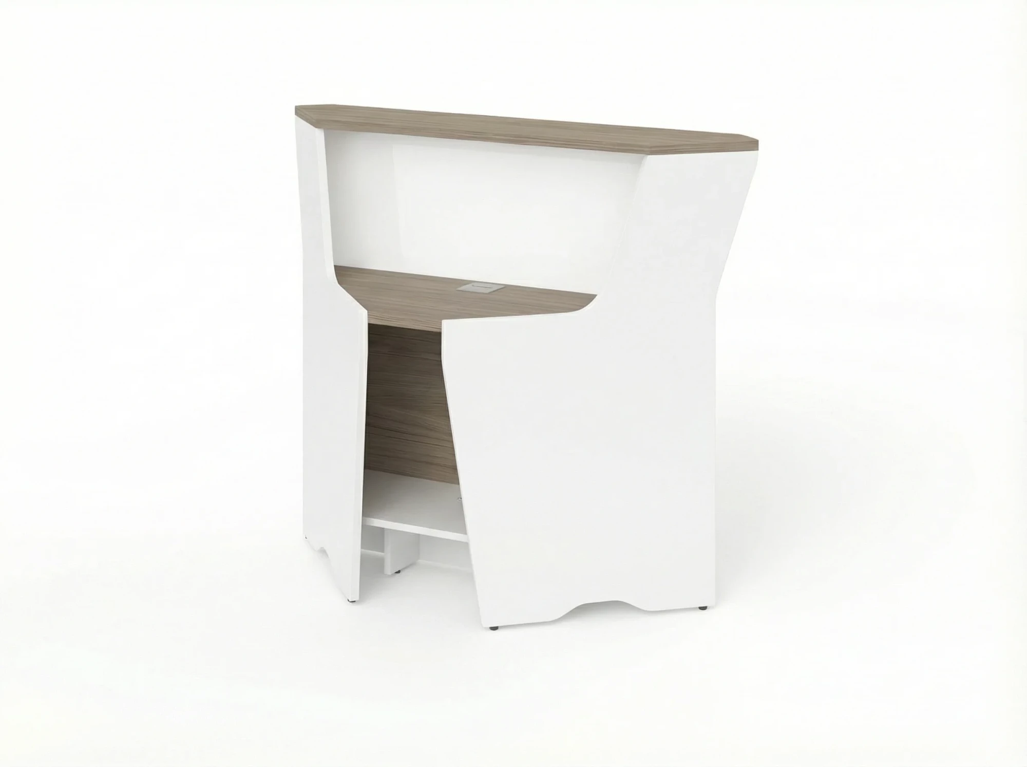 BRL RB080-99х99 Модуль угловой, высокий 994х994х1175 Шорвуд/Белый