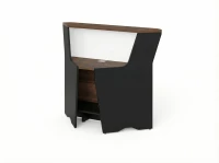 BRL RB080-99х99 Модуль угловой, высокий 994х994х1175 Орех Вармия/Черный