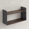 Полка настенная 900x200x500 RM190-90x20 Дуб Апрельский шоколад/Серый