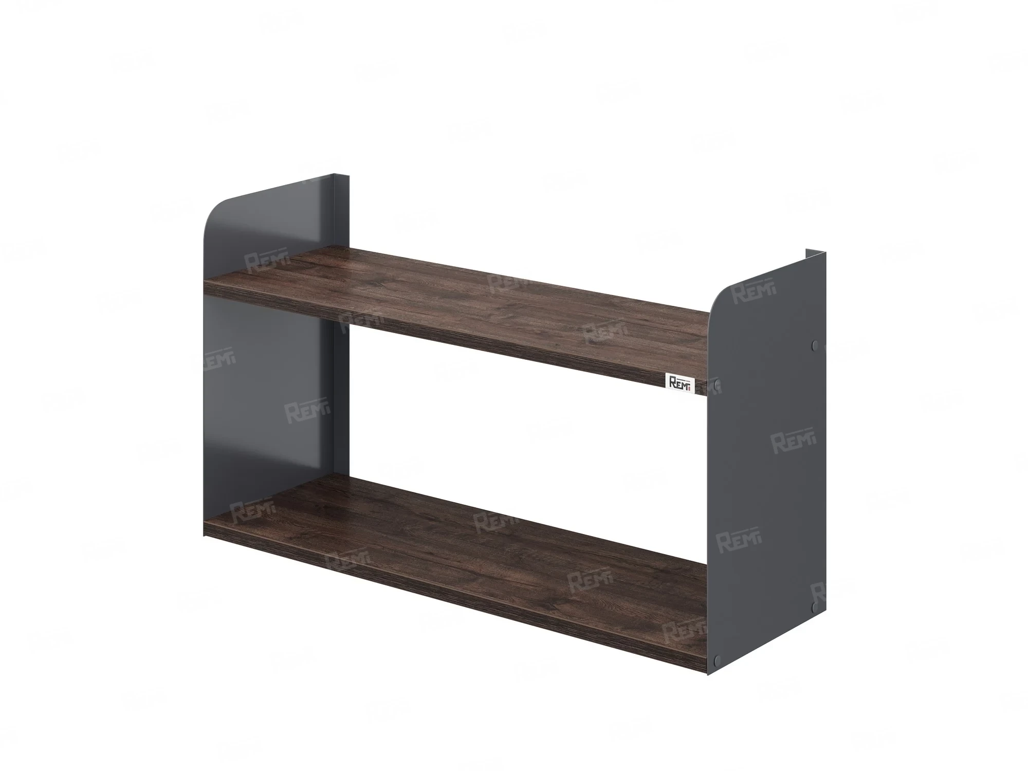 Полка настенная 900x200x500 RM190-90x20 Дуб Апрельский шоколад/Серый