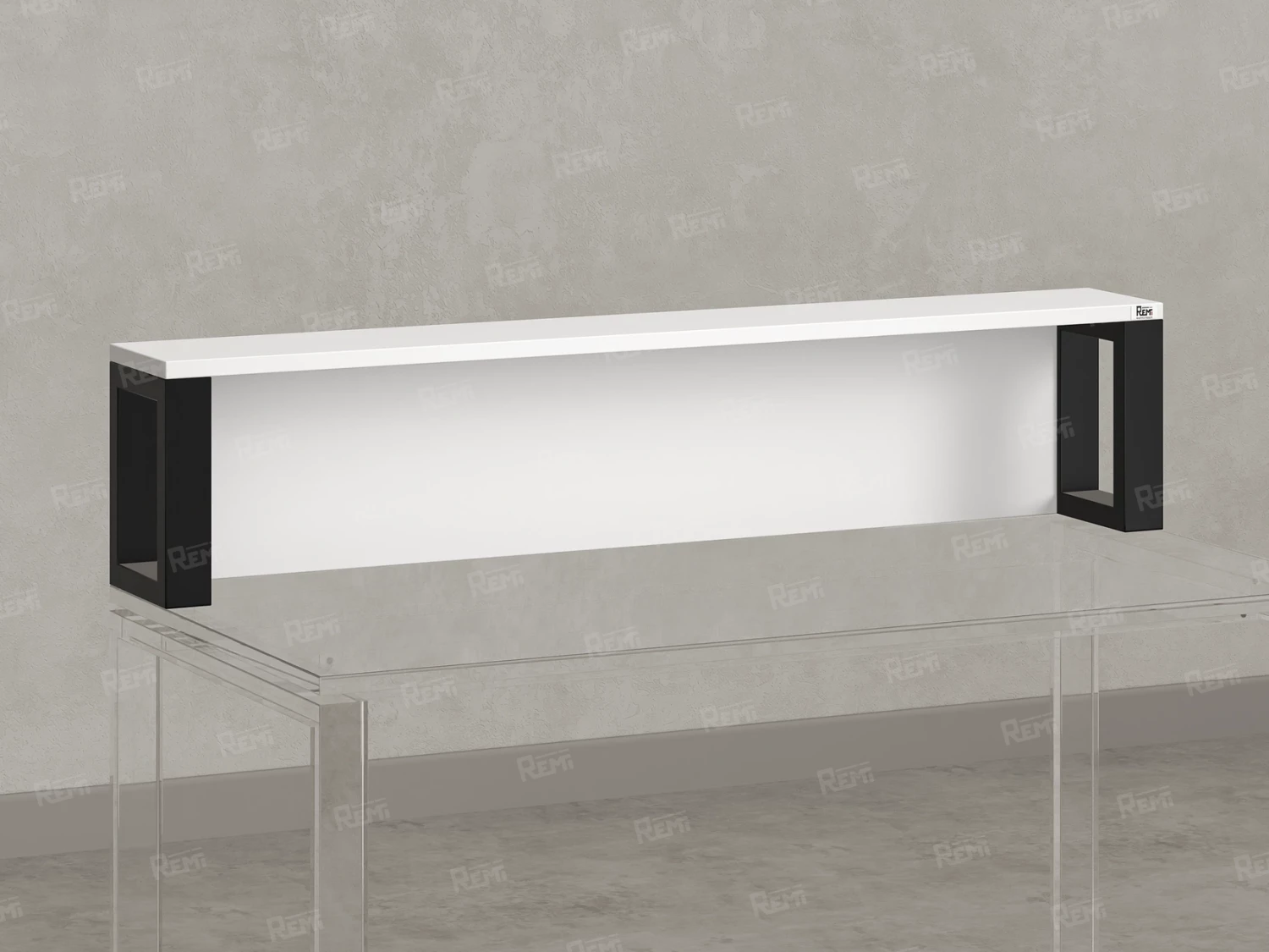 Надстройка для стола 1200x200x300 RM208-120x40 Белый/Черный