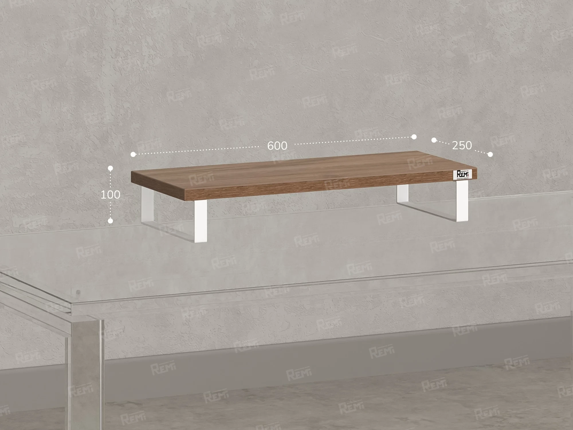 Подставка под монитор 600x250x100 RM209-60x40 Юстус/Белый