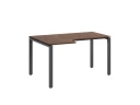 Стол угловой, П-опора, левый 1600x600/900x750, RM053-16x6-9 Дуб Апрельский шоколад/Серый