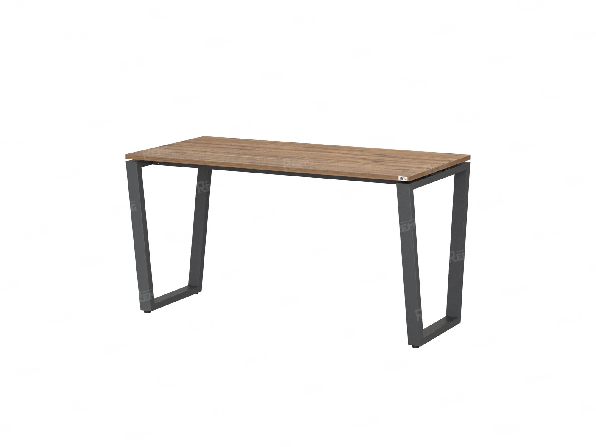 Стол прямой на U-образных опорах 1200x700x750 RM003-12x7 Дуб Юстус/Серый