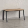 Стол прямой на Л-образных опорах 1200x600x750 RM004-12x6 Дуб Юстус/Серый