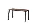 Стол прямой на Л-образных опорах 1600x700x750 RM004-16x7 Дуб Апрельский шоколад/Черный
