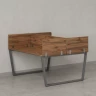 Бенч-система, 2 рабочих места, 5 ЛДСП экранов 1600x1600x750 RM172-4-16x16 Дуб Юстус/Серый