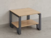 Журнальный стол с полкой 1200x700x550 RM181-12x7 Вяз Швейцарский светлый/Серый