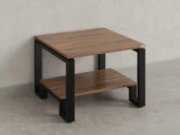 Журнальный стол с полкой 600x600x550 RM181-6x6 Дуб Юстус/Черный