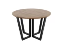 Круглый стол на U-образных опорах 1600x1600x750 RM188-16x16 Дуб Юстус/Черный