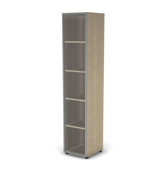 Шкаф узкий, RE091 З/С ЛДСП 39,9x42x197 см Акация светлый/Акация светлый, Серия Еврова | Europe