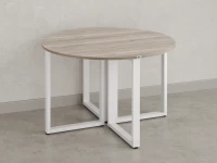 Круглый стол на О-образных опорах 1500x1500x750 RM187-15x15 Дуб Маувелла/Белый