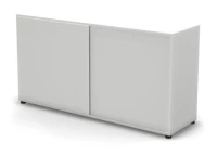 Шкаф-купе 2 RE196 уровня 160x47x85 см Белый/Белый, Серия Еврова | Europe