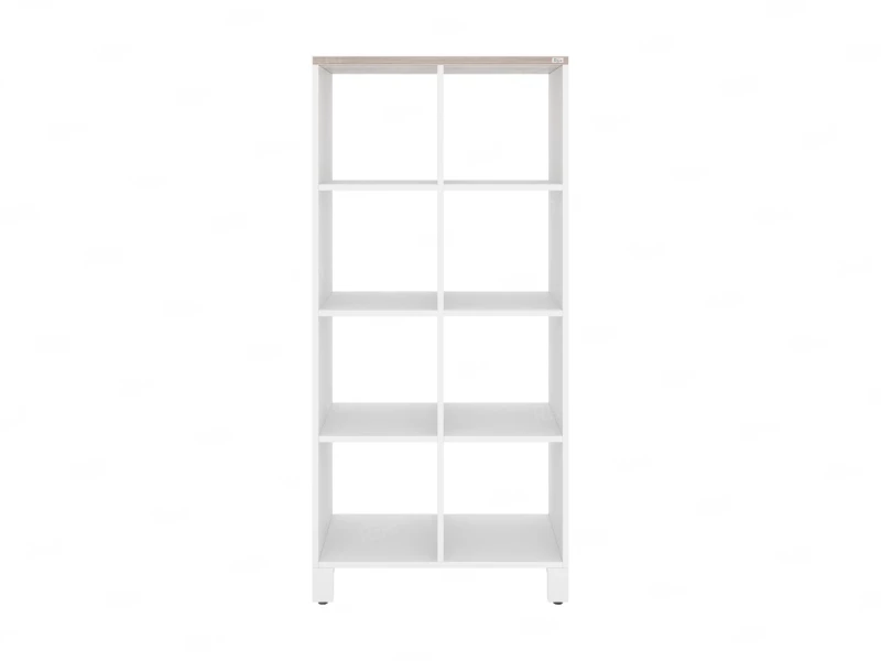 Стеллаж, 8 ячеек 750х370х1620 RM139-75x37 Дуб Маувелла/Белый