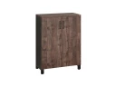 Шкаф распашной, 3 уровня 900x420x1200 RM149-90x42 Дуб Апрельский шоколад/Черный
