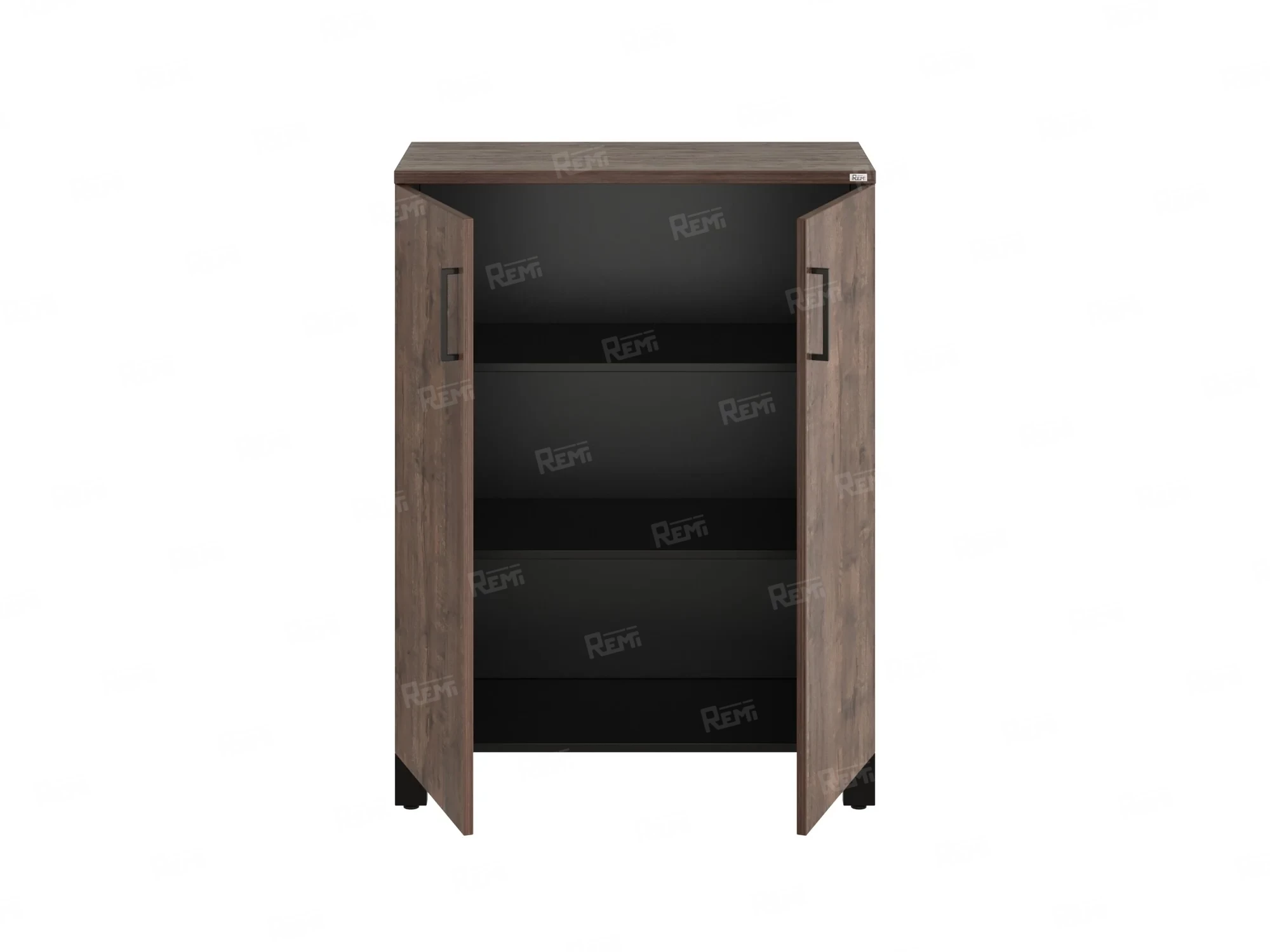 Шкаф распашной, 3 уровня 900x420x1200 RM149-90x42 Дуб Апрельский шоколад/Черный