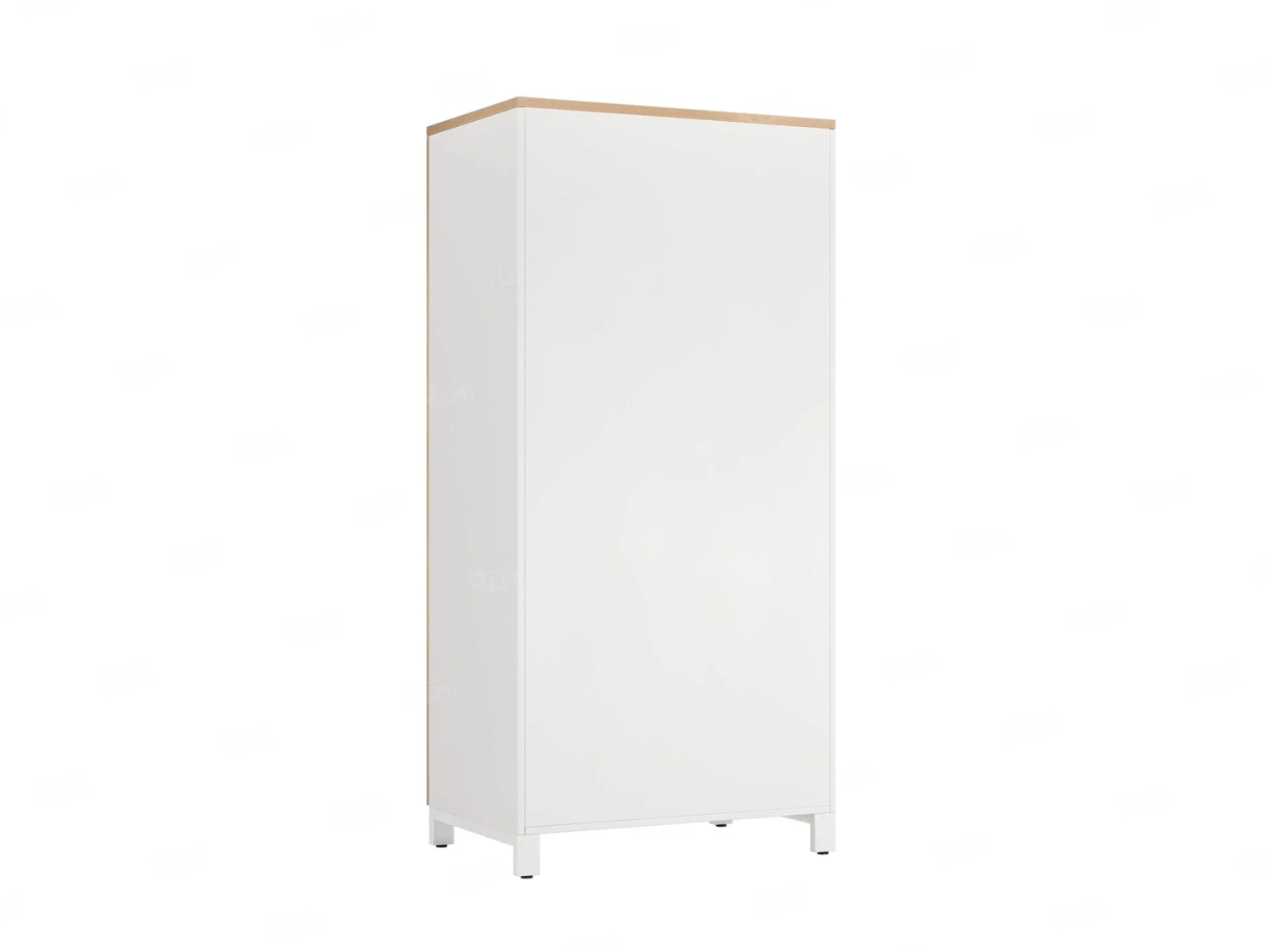 Гардероб, штанга, 1 полка 900x600x1900 RM158-90x60 Вяз Швейцарский светлый/Белый