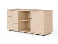 Тумба RLG023 4 ящика 120x45x60 Дуб Сонома, Серия ЛАЙТ | LIGHT