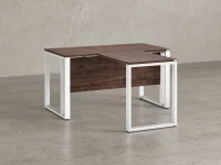 Стол с брифингом на О-образных опорах с экраном ЛДСП RM046-14x8 1400x2200x750 Дуб Апрельский шоколад/Белый