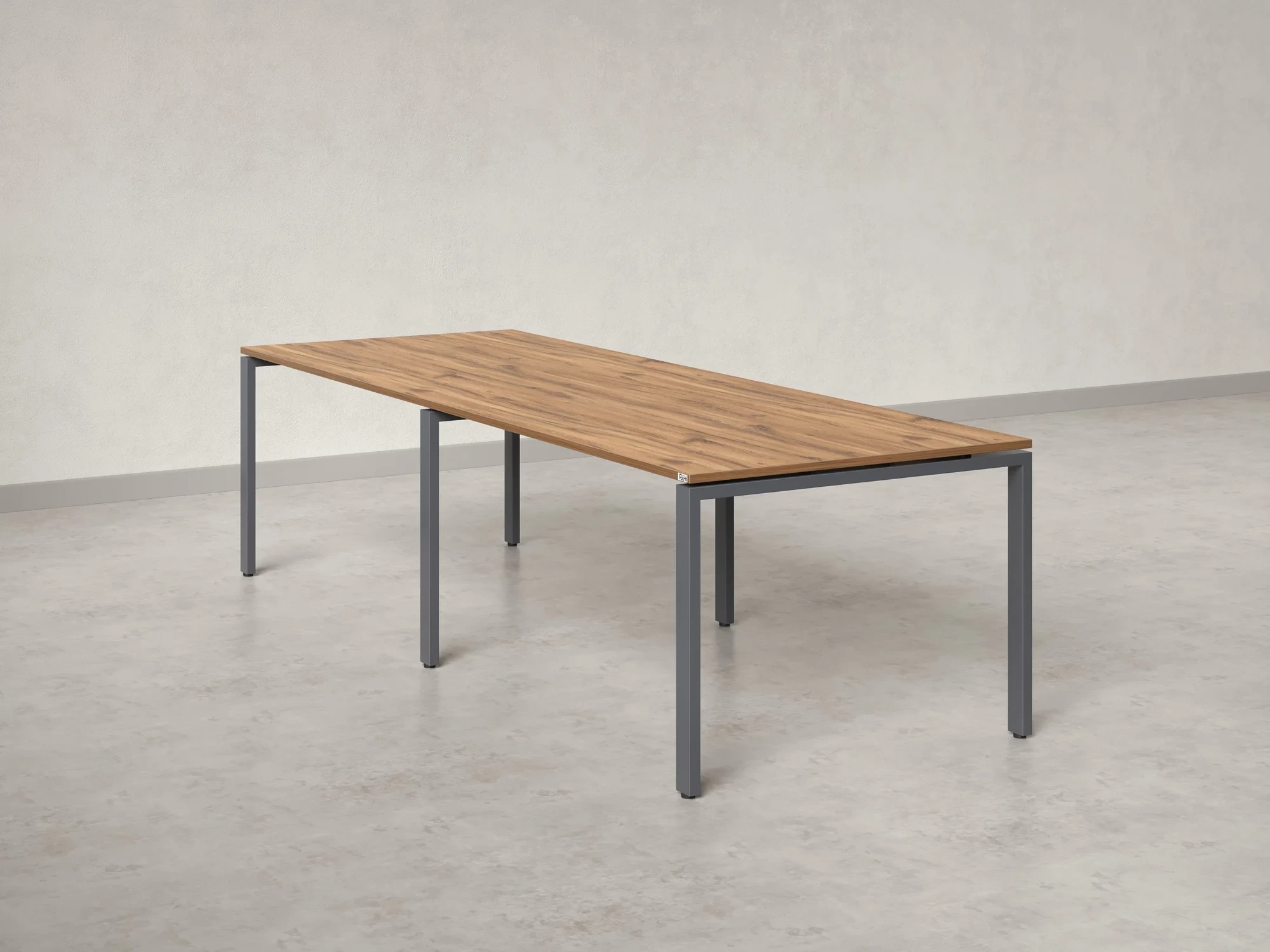 Cтол для переговоров, на П-образном каркасе 2200x1450x750 RM080-220x145 Дуб Юстус/Серый