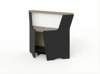 BRL RB080-99х99 Модуль угловой, высокий 994х994х1175 Шорвуд/Черный