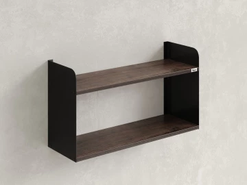 Полка настенная 900x200x500 RM190-90x20 Дуб Апрельский шоколад/Черный