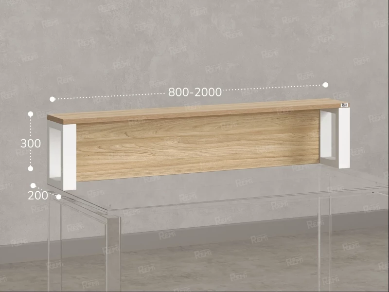 Надстройка для стола 1200x200x300 RM208-120x40 Вяз Швейцарский Светлый/Белый