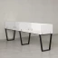 Бенч-система в 1 ряд, 2 рабочих места 5 ЛДСП экранов 3200x600x750 RM174-2-32x6 Белый/Черный