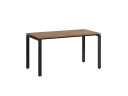 Стол прямой на П-образных опорах 1000x700x750 RM001-10x7 Дуб Юстус/Черный