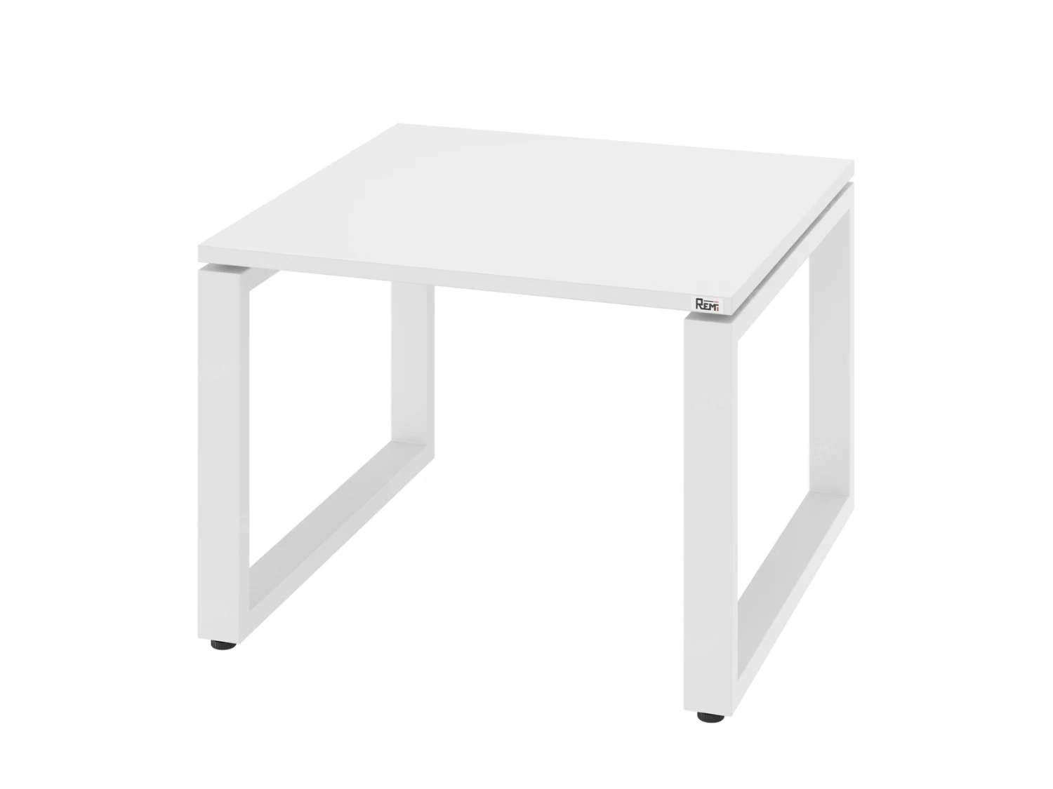 Журнальный стол с полкой 600x600x550 RM182-6x6 Белый/Белый