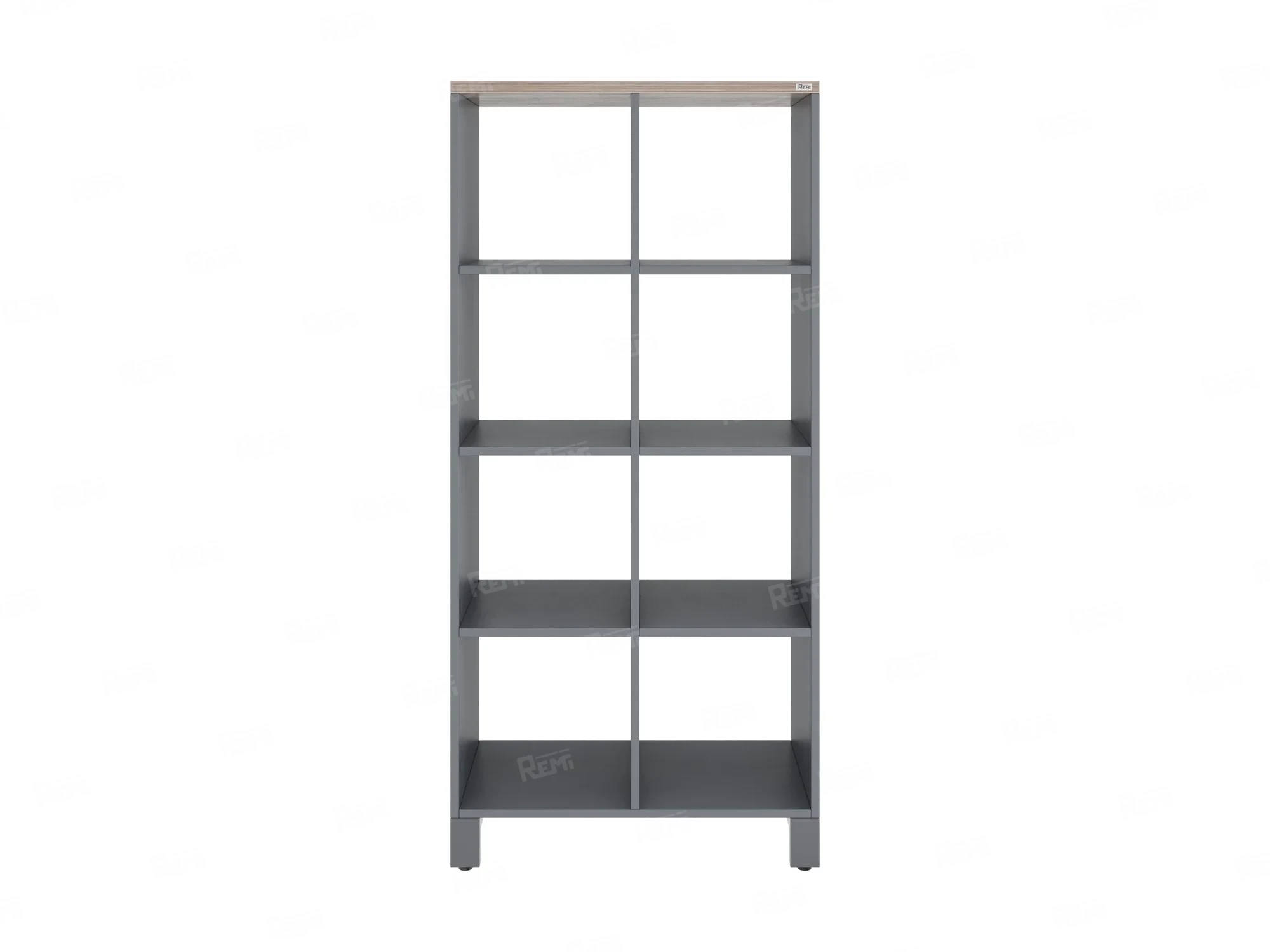 Стеллаж, 8 ячеек 750х370х1620 RM139-75x37 Дуб Маувелла/Серый
