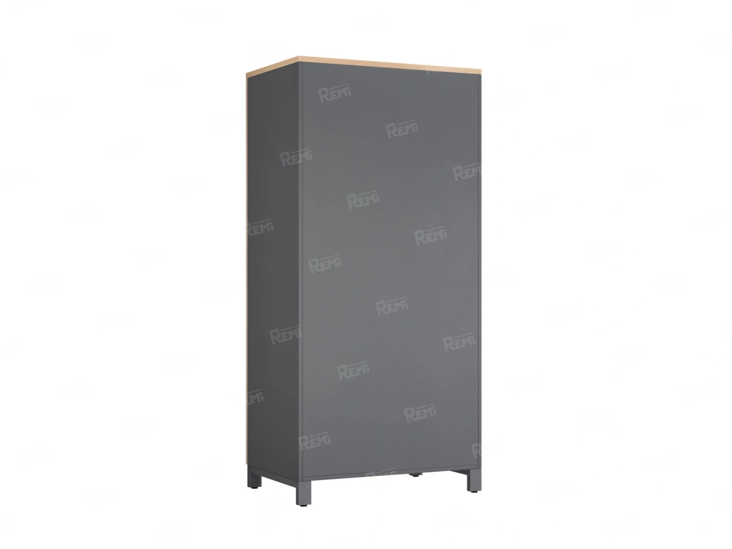 Гардероб, штанга, 1 полка 900x600x1900 RM158-90x60 Вяз Швейцарский светлый/Серый