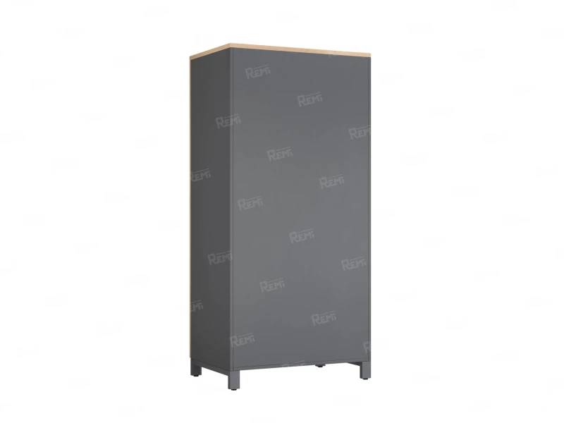 Гардероб, штанга, 1 полка 900x600x1900 RM158-90x60 Вяз Швейцарский светлый/Серый