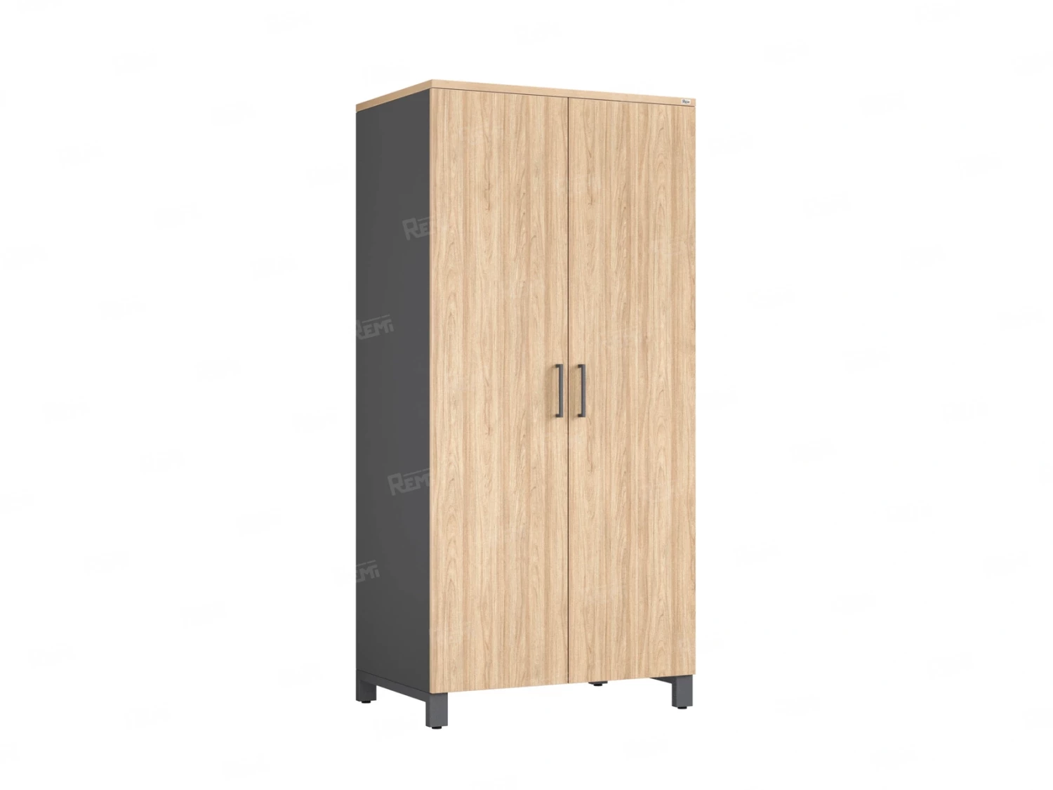 Гардероб, штанга, 1 полка 900x600x1900 RM158-90x60 Вяз Швейцарский светлый/Серый