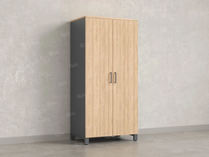 Гардероб, штанга, 1 полка 900x600x1900 RM158-90x60 Вяз Швейцарский светлый/Серый