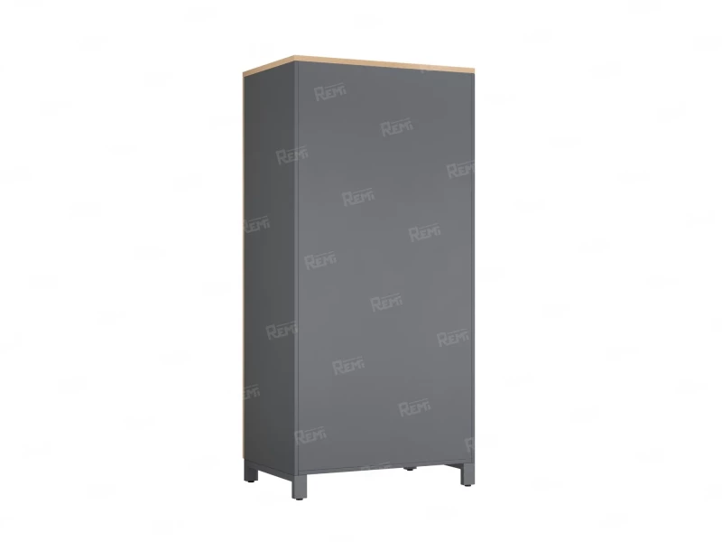 Гардероб, штанга, 1 полка 900x600x1900 RM158-90x60 Вяз Швейцарский светлый/Серый