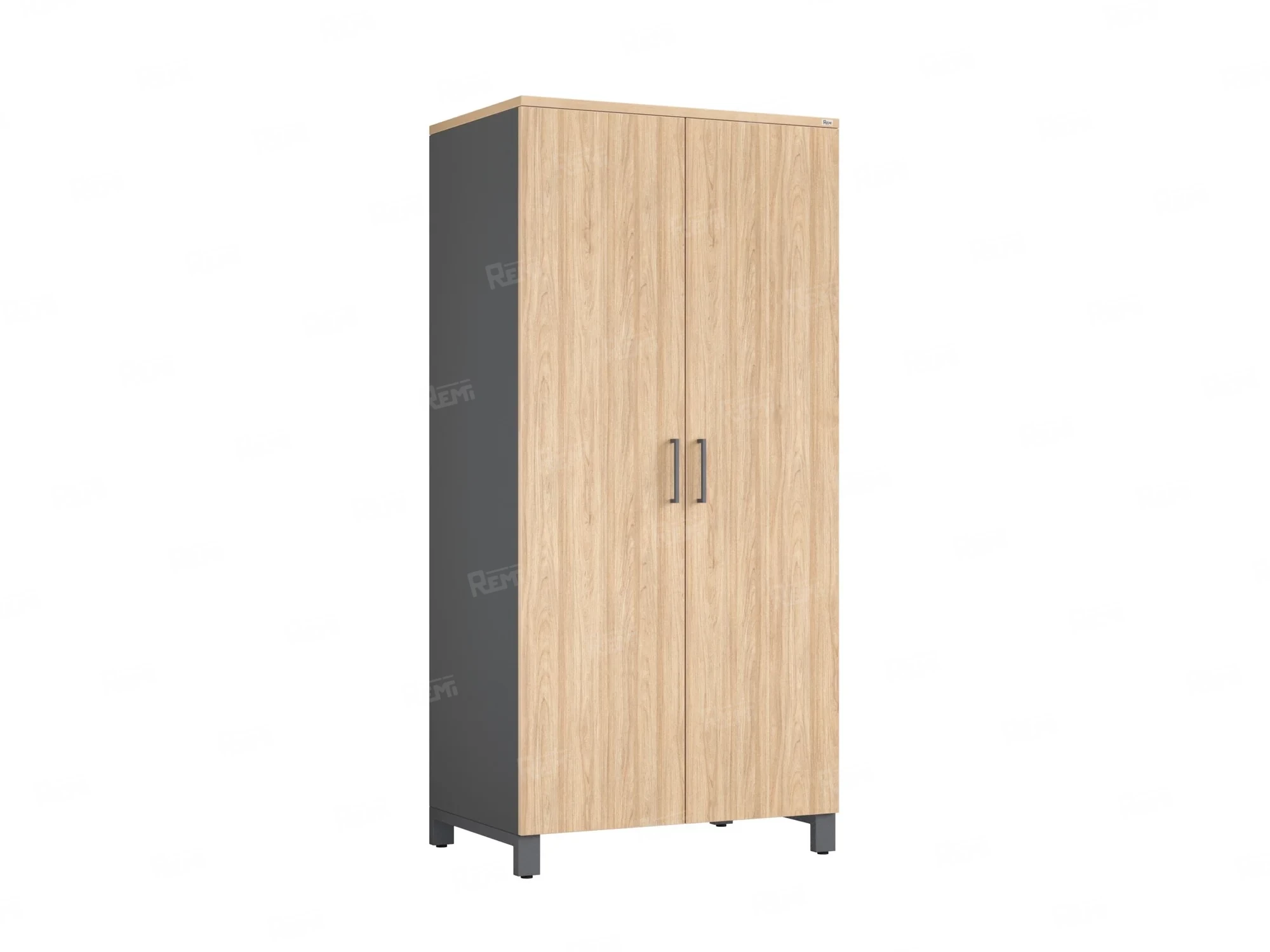 Гардероб, штанга, 1 полка 900x600x1900 RM158-90x60 Вяз Швейцарский светлый/Серый