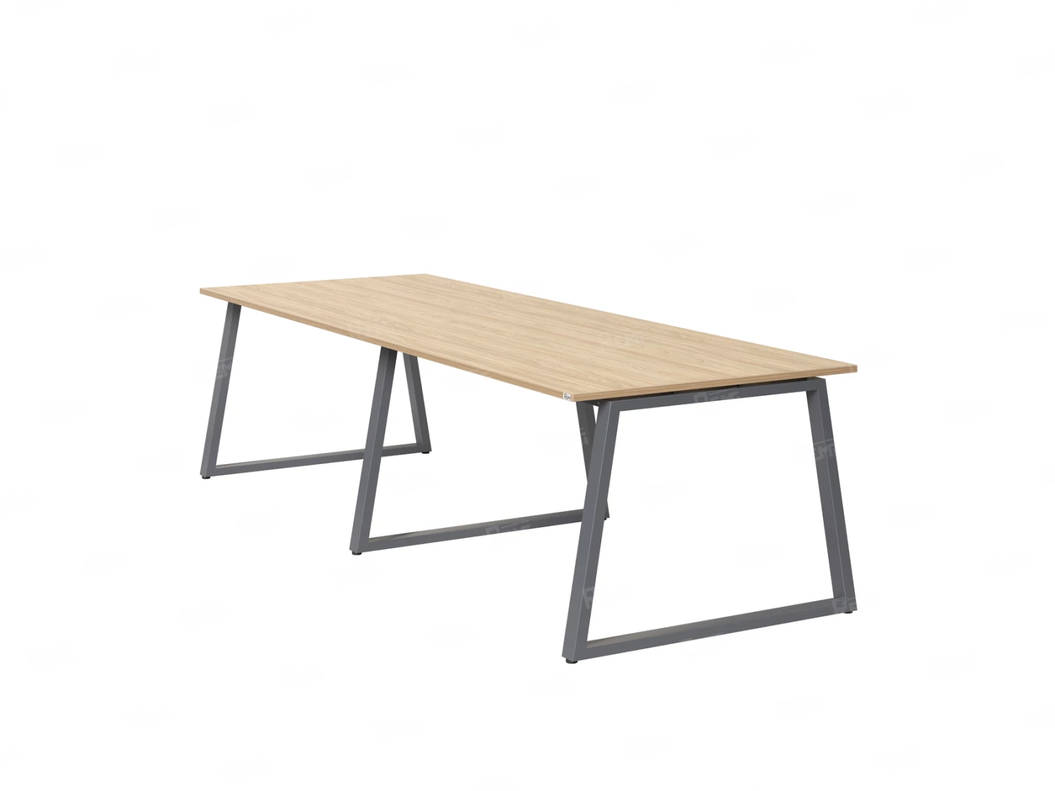 Cтол для переговоров, на A-обазном каркасе 2200x1400x750 RM083-220x140 Вяз Швейцарский светлый/Серый