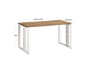 Стол прямой на О-образных опорах 1200x800x750 RM040-12x8 Юстус/Белый