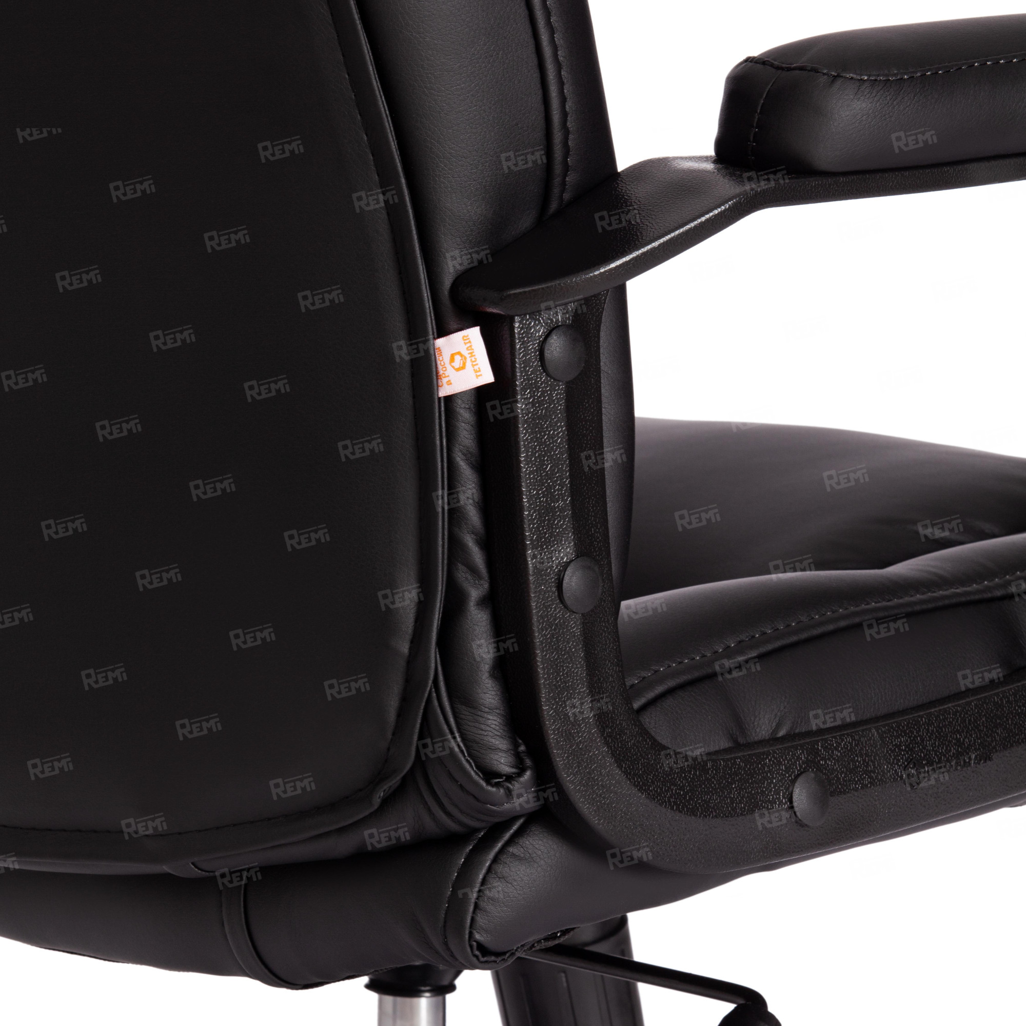 Кресло BERGAMO Черный/Черный, Экокожа (арт. 19358)