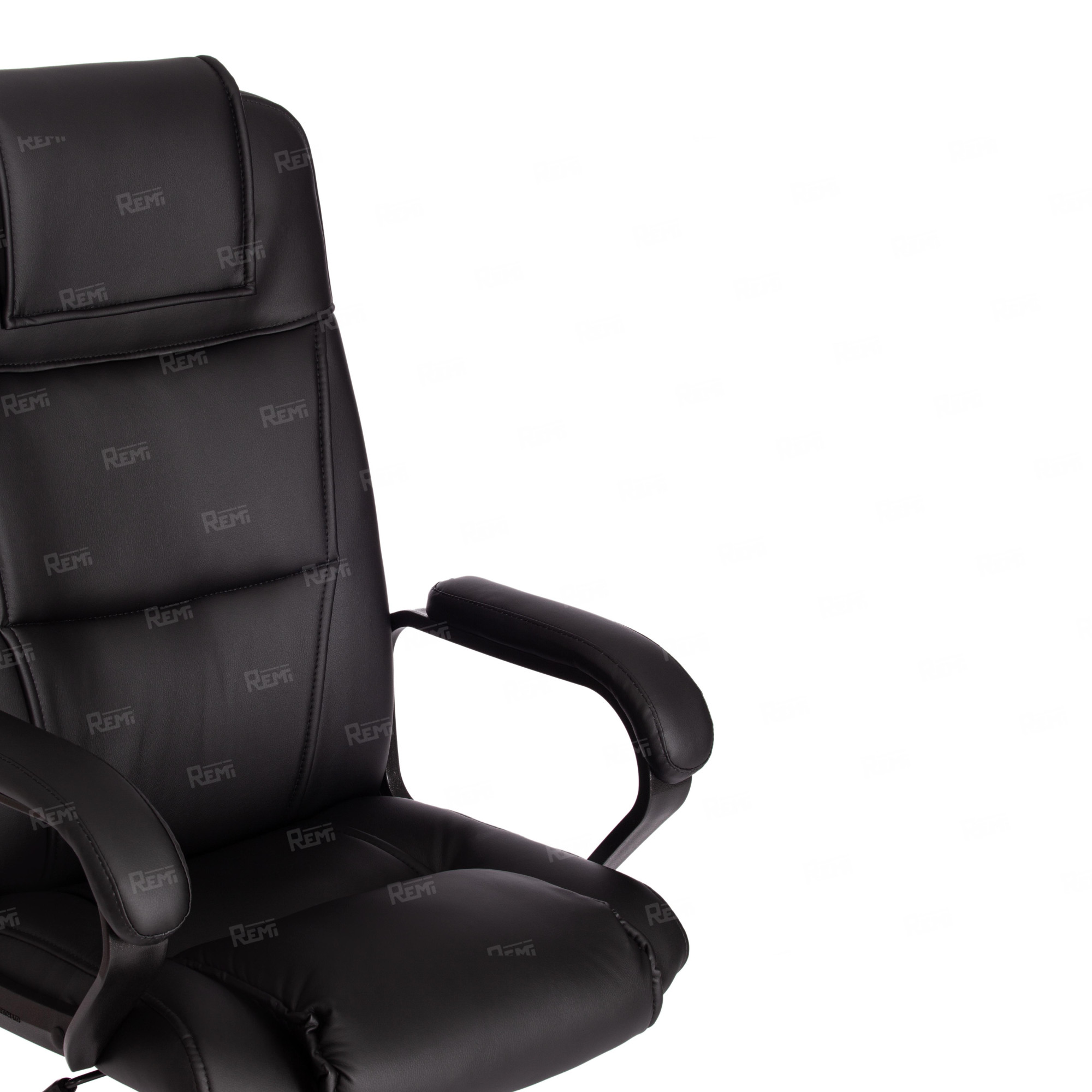 Кресло BERGAMO Черный/Черный, Экокожа (арт. 19358)