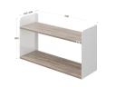 Полка настенная 900x200x500 RM190-90x20 Дуб Маувелла/Белый