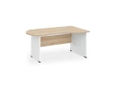 BRL RB004-160х100R Стол асимметричный правый 1600х1000х740 Акация/Белый