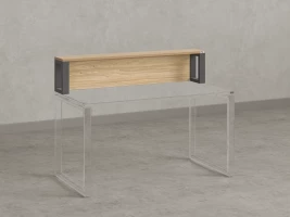 Надстройка для стола 1200x200x300 RM208-120x40 Вяз Швейцарский Светлый/Серый