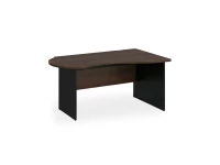 BRL RB004-140х80R Стол асимметричный правый 1400х800х740 Венге/Черный
