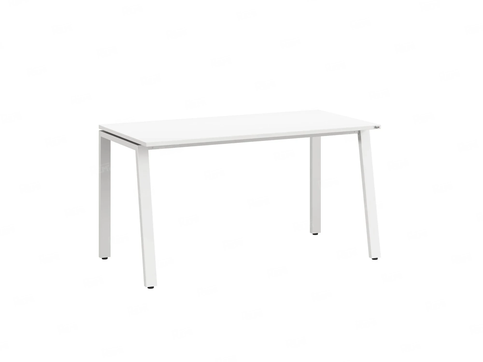 Стол прямой на Л-образных опорах 1200x700x750 RM004-12x7 Белый/Белый