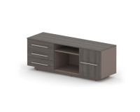 Тумба опорная RACR005 150x47x56,5 Дуб Термо/Серый камень, Серия Аккорд Директор | Accord Director